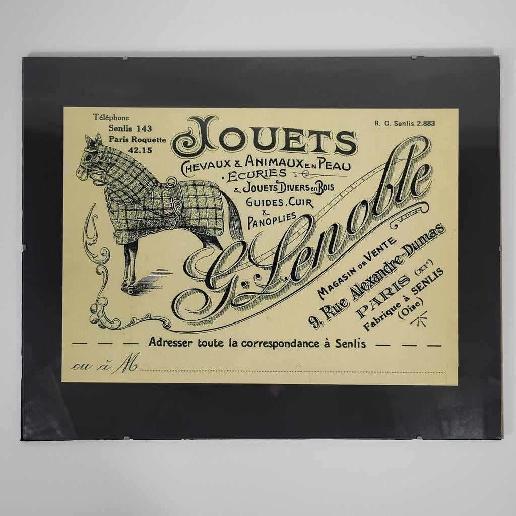 Reclameprint van Maison G. Lenoble antiek speelgoed, Ophalen of Verzenden