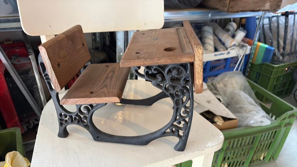 Banc écolier deco fer forgé, Enlèvement ou Envoi