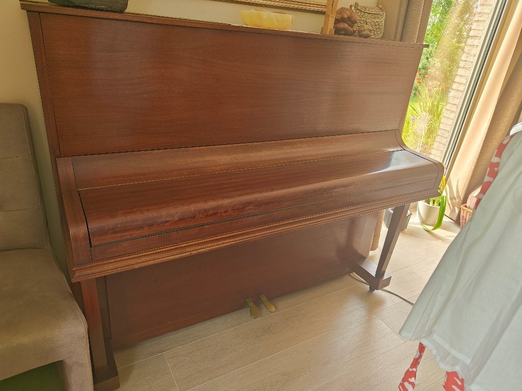 Piano, Muziek en Instrumenten, Piano's, Ophalen, Gebruikt, Bruin, Piano