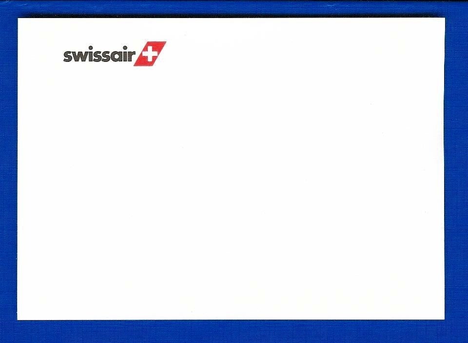 Swissair Document Card #03 Logo SR, Verzamelen, Ophalen of Verzenden, Nieuw, Kaart, Foto of Prent
