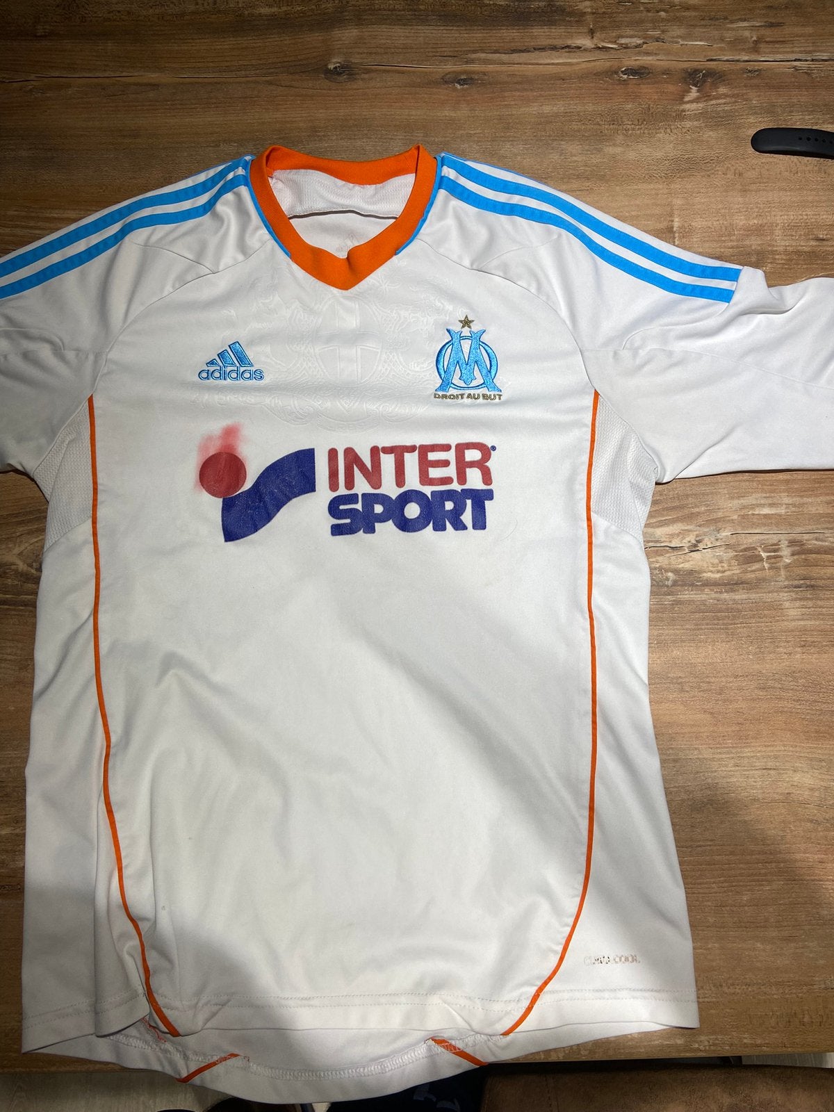 maillot de football de l'Olympique de Marseille, Taille M, Enlèvement ou Envoi, Utilisé, Maillot