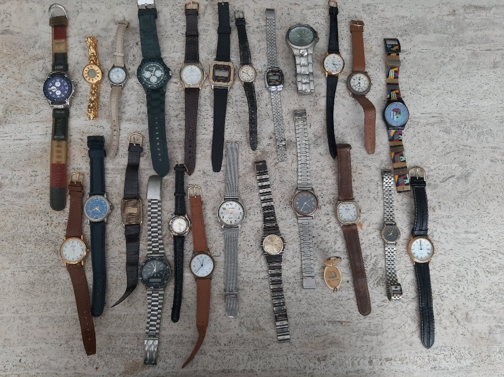 Montres Quartz lot, Handtassen en Accessoires, Horloges | Dames, Overige merken, Overige materialen, Gebruikt, Overige materialen