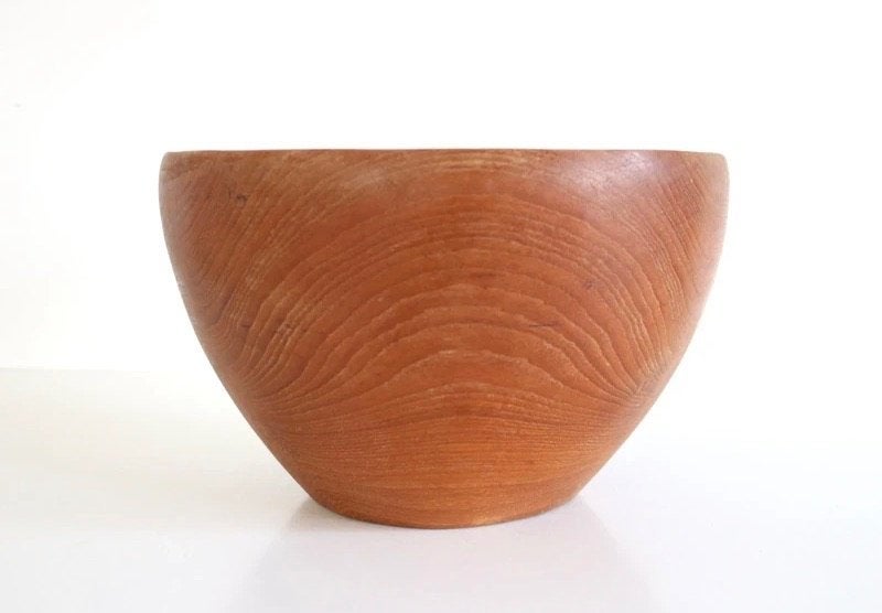 Vintage Mid Century teak schaal, Enlèvement ou Envoi