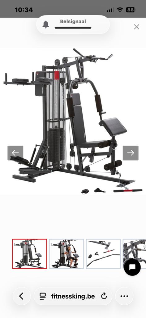 Multi gym power PS5000 nieuwstaat, Ophalen, Zo goed als nieuw, Fitnessbank