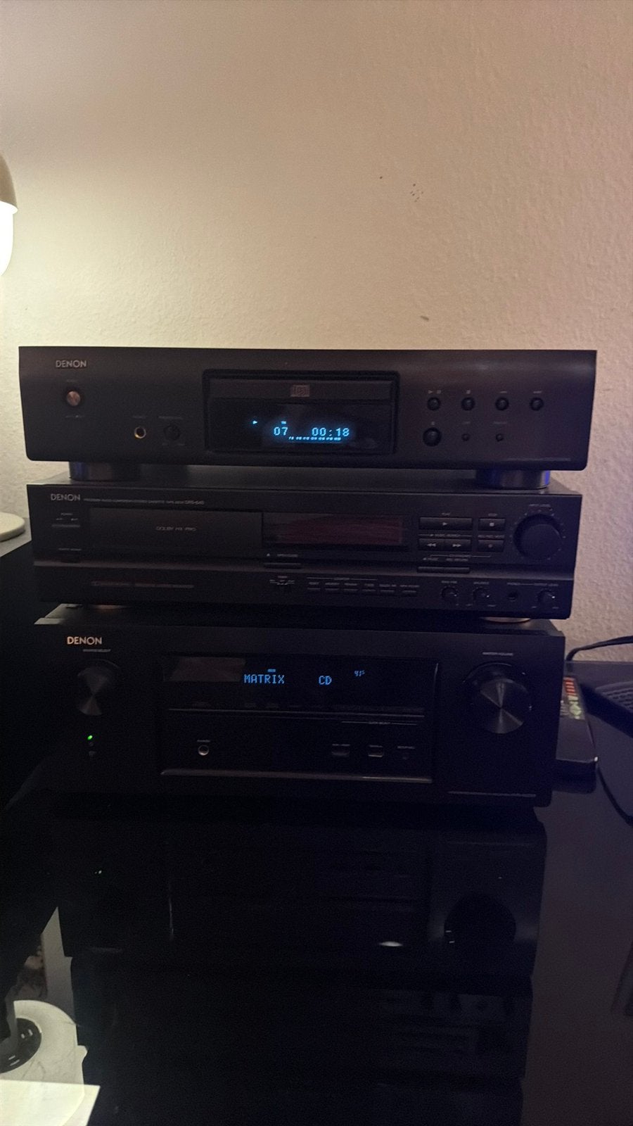 Denon versterker + cd speler + cassettedeck, Ophalen, Zo goed als nieuw, Cassettedeck, Denon