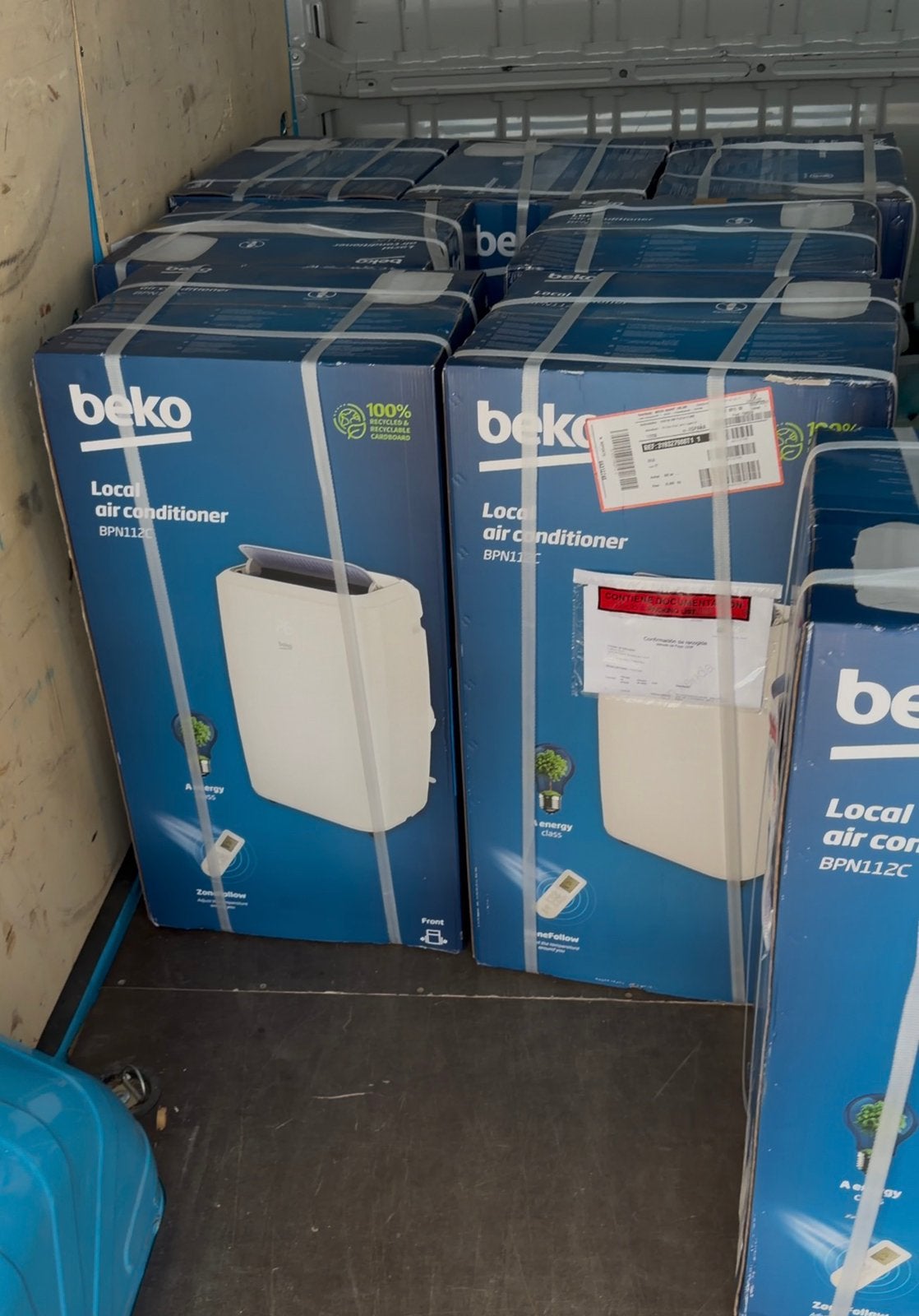 Airco Mobile Beko - 12000BTU, Ophalen, Zo goed als nieuw, Ventileren, Mobiele airco