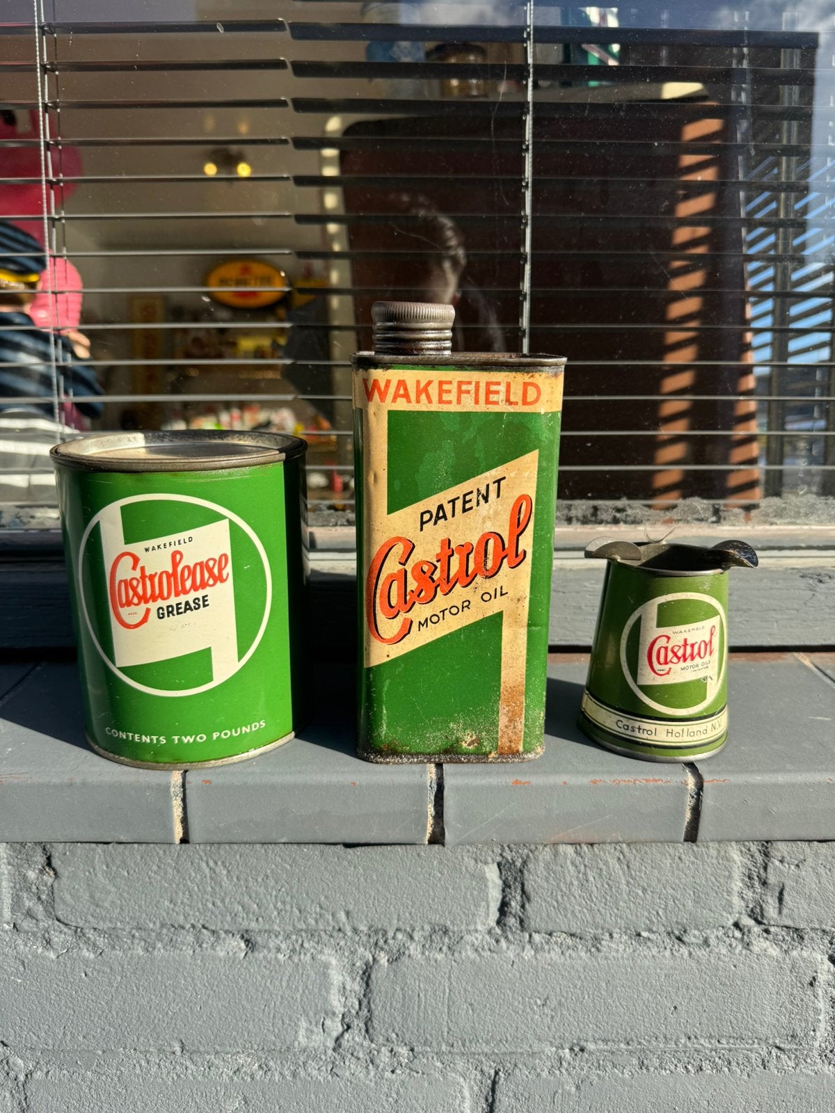 Diverse Castrol olie blikken, Verzamelen, Ophalen of Verzenden, Gebruikt, Overige, Overige merken