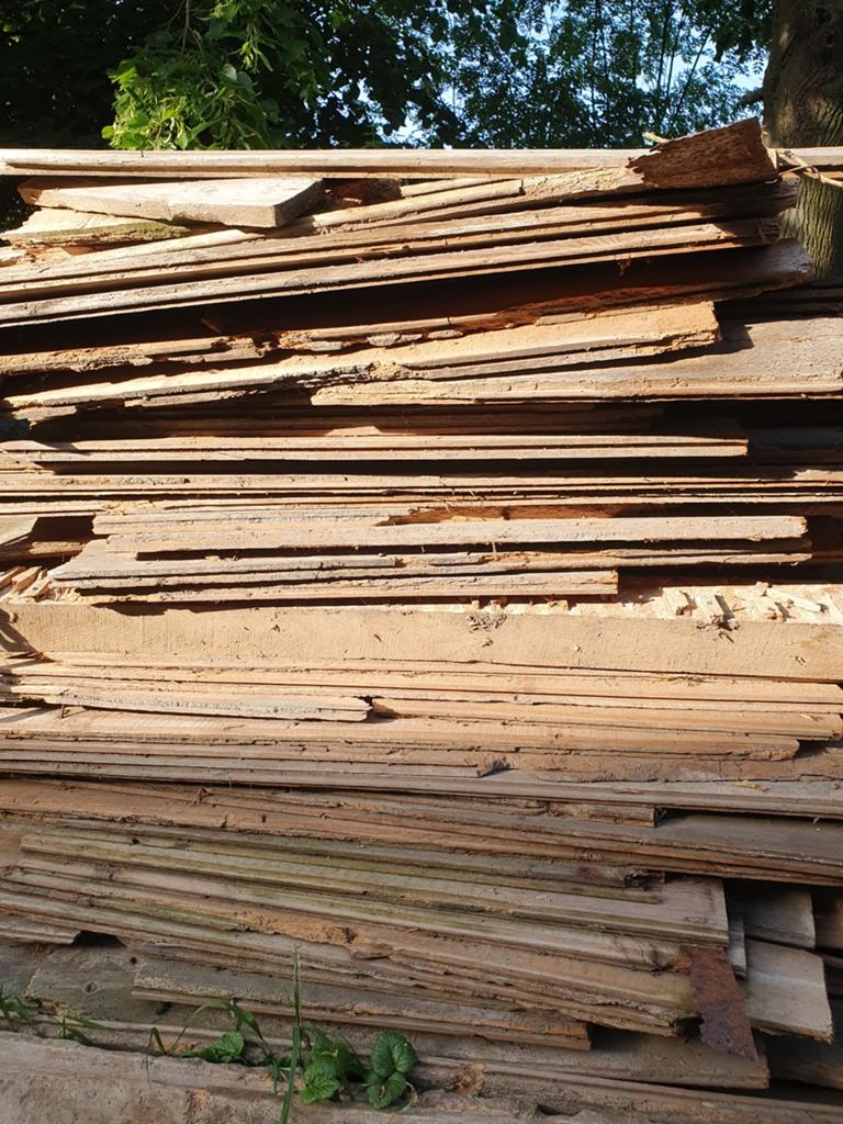 Gratis hout, Ophalen