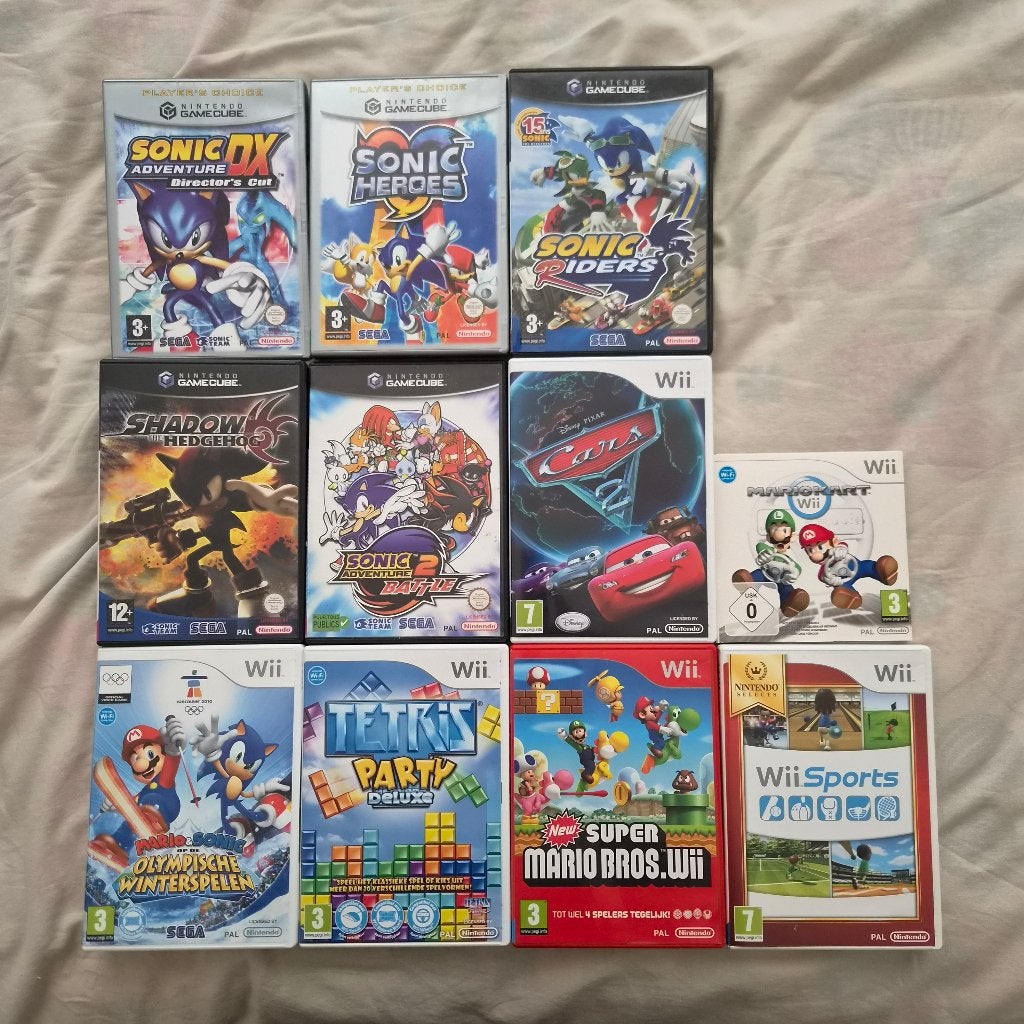Wii + Gamecube bundel, Games en Spelcomputers, Ophalen, Gebruikt, Met 3 controllers of meer, Met games