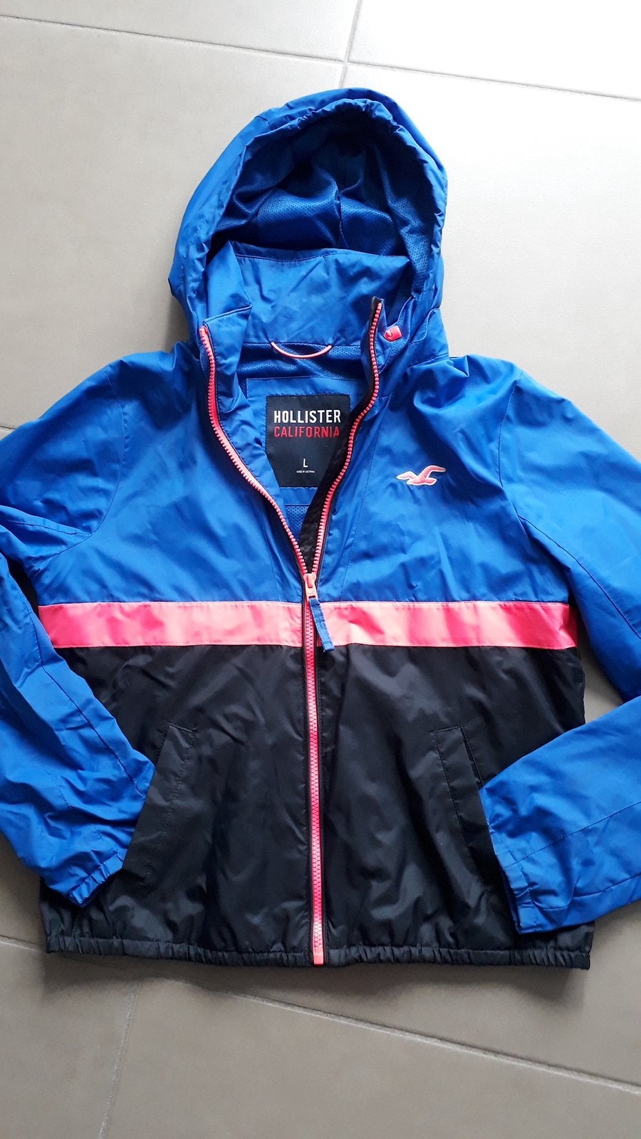 Regenjas hollister large, Ophalen of Verzenden, Zo goed als nieuw, Maat 42/44 (L), Overige kleuren