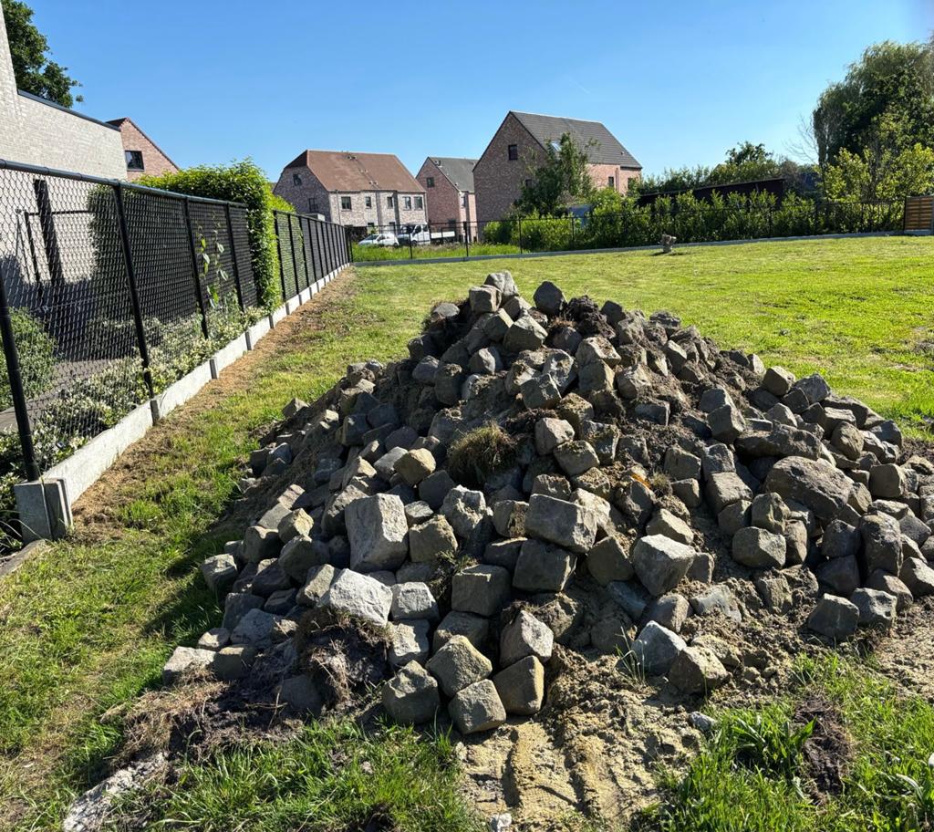 Kasseien 32 m2, Tuin en Terras, Grind, Keien en Split, Ophalen, Zo goed als nieuw