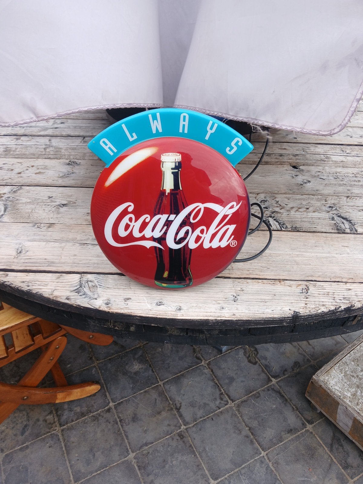 Coca cola  lamp, Ophalen, Zo goed als nieuw