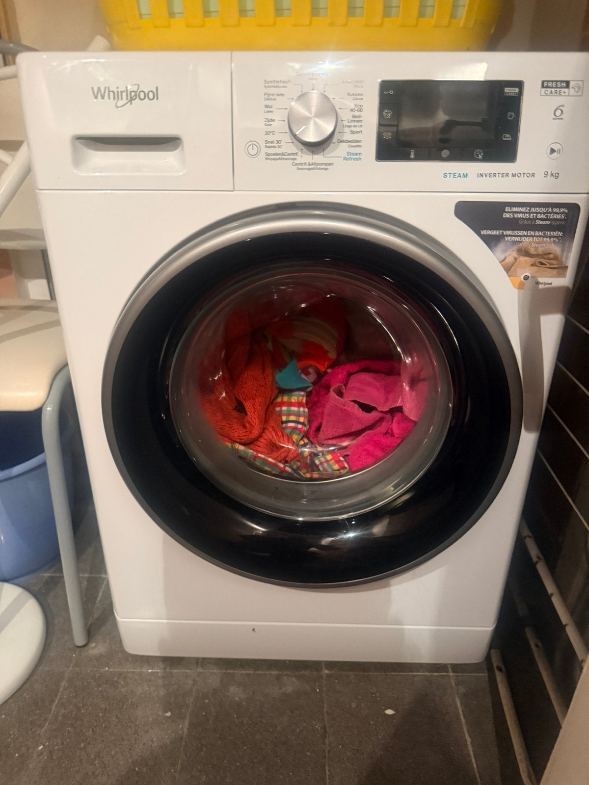 Whirlpool wasmachine 9kg - NIEUWSTAAT, Enlèvement, Comme neuf