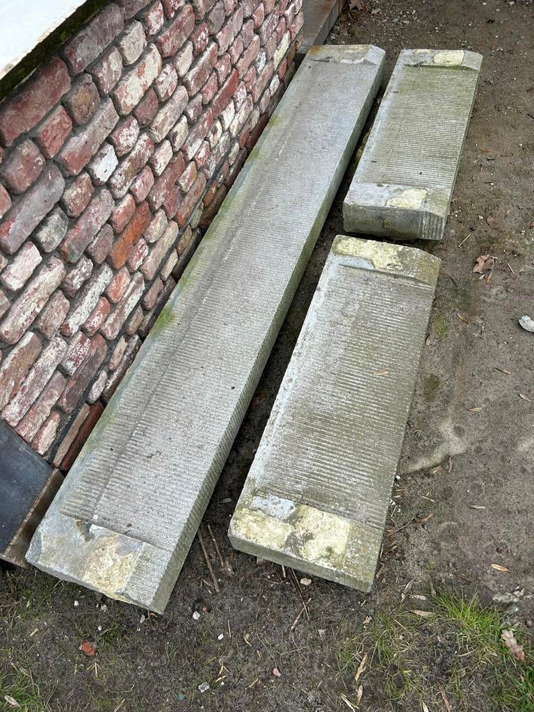 Beton dorpel met groeven en kussentjes, Ophalen, Zo goed als nieuw, Beton