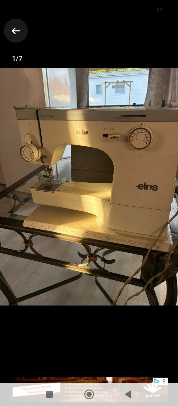 machine à coudre Elna avec bobines et canettes, Enlèvement ou Envoi, Machine à coudre