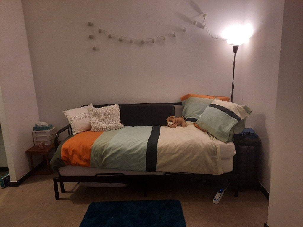 IKEA FYRESDAL uitschuifbaar zetelbed, Ophalen, Verstelbaar, Zwart, Zo goed als nieuw