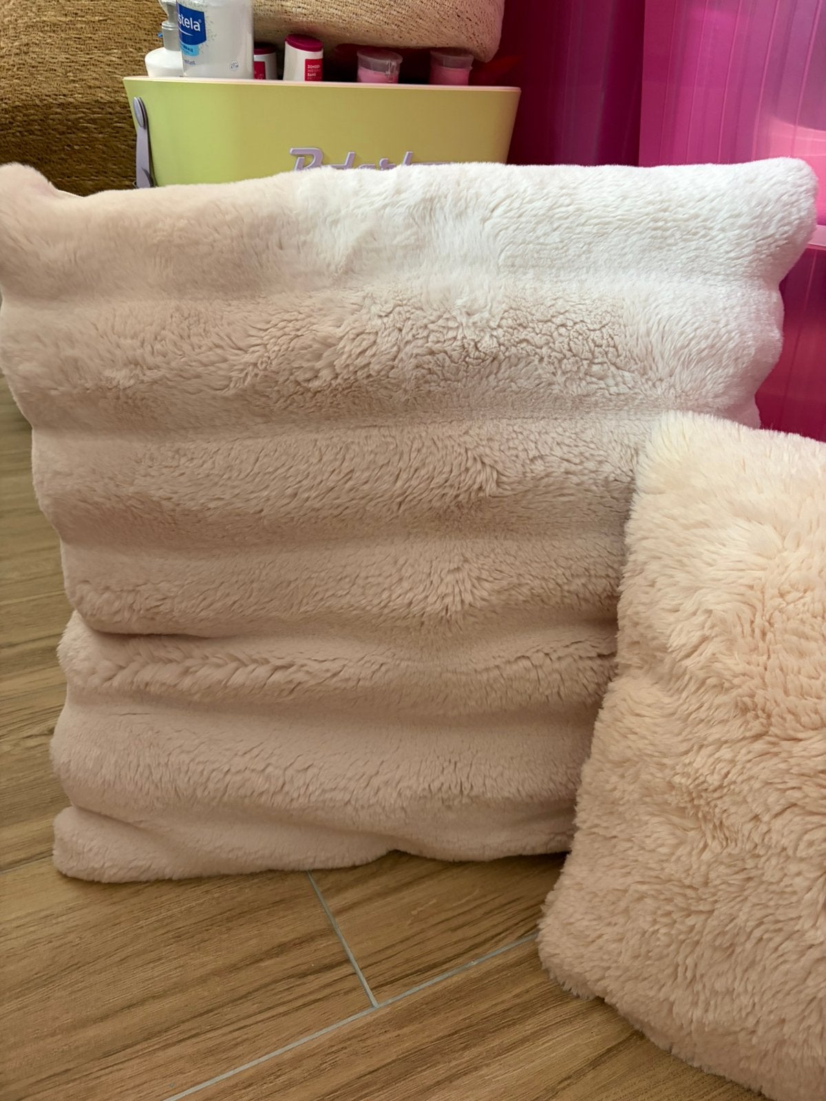 Lot 2 coussins, Enlèvement ou Envoi, Utilisé, Housse de coussin, Coussin intérieur inclus