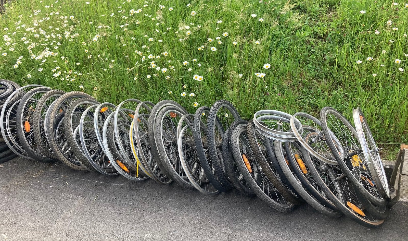 Lot de roues de différentes tailles, Fietsen en Brommers, Overige Fietsen en Brommers, Ophalen, Gebruikt