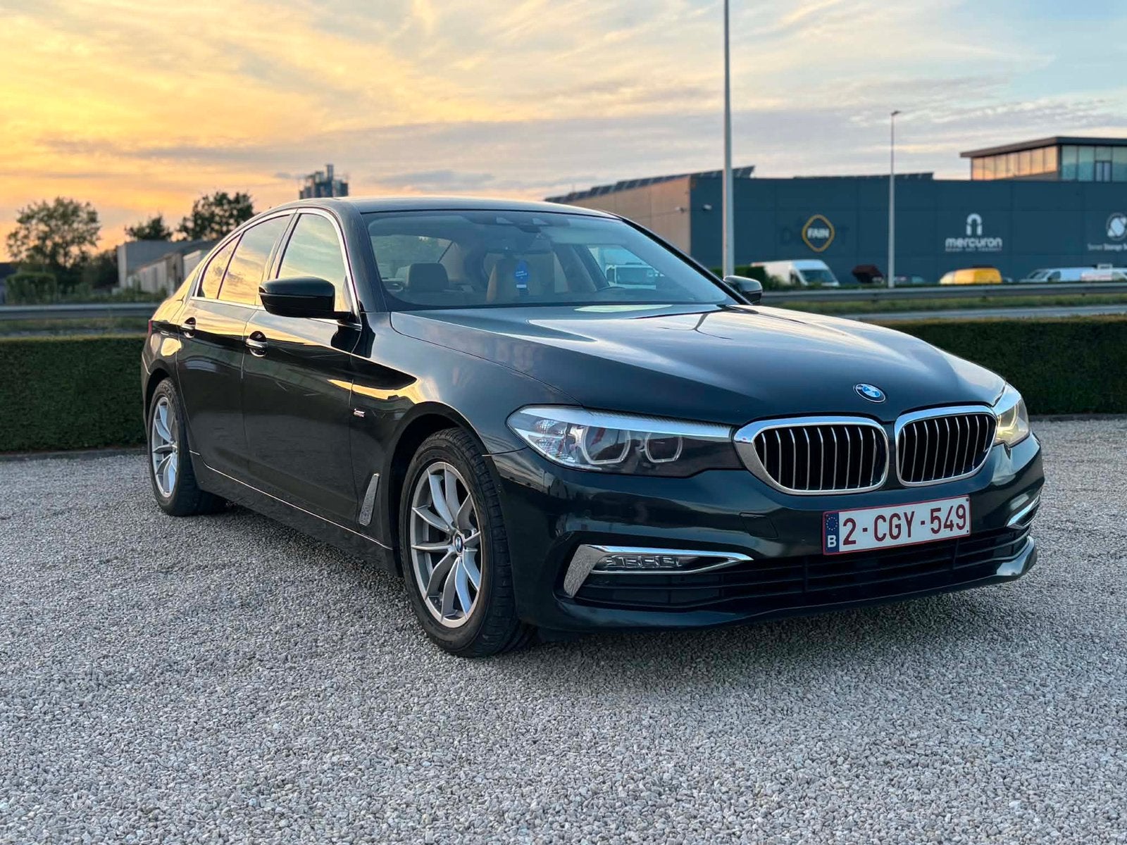 Bmw 520d g30 luxuryline ( 0471562028), Auto's, Automaat, Euro 6, Zwart, Leder