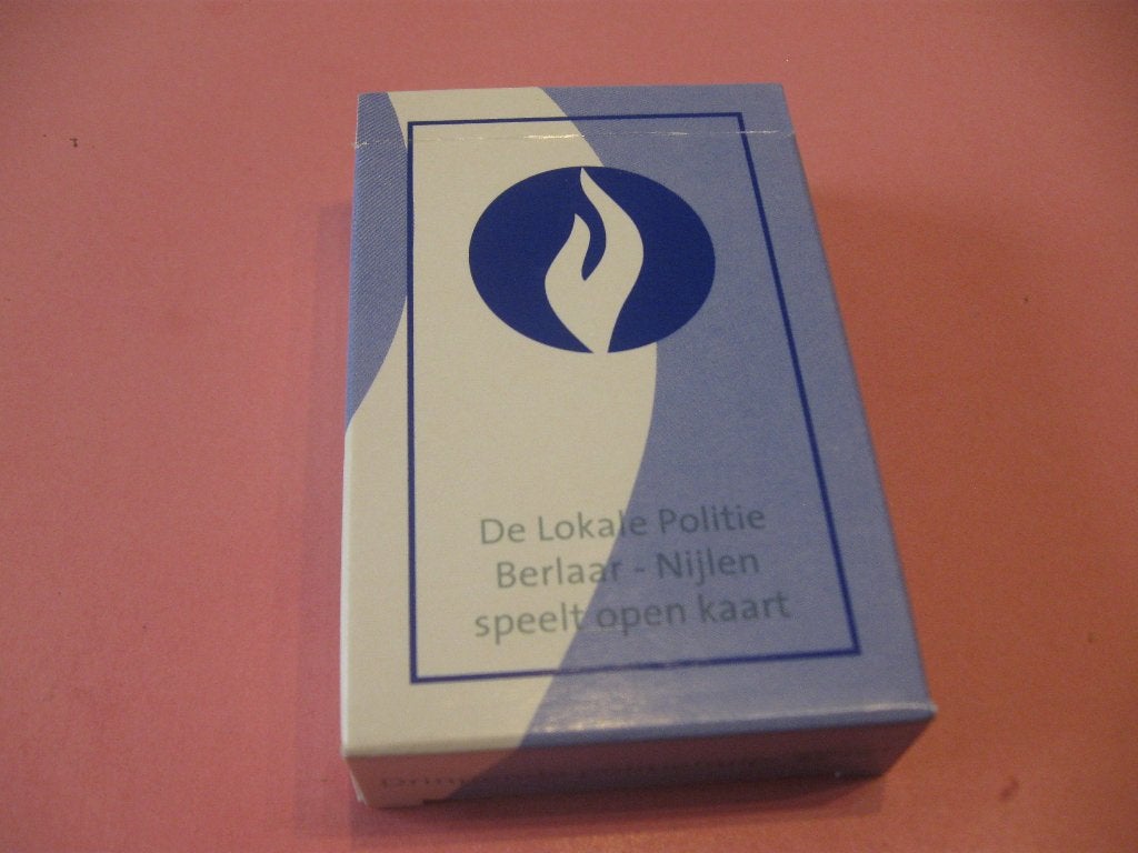 Mooi kaartspel - speelkaarten Politie Berlaar - Nijlen, Verzamelen, Ophalen of Verzenden, Nieuw, Speelkaart(en)