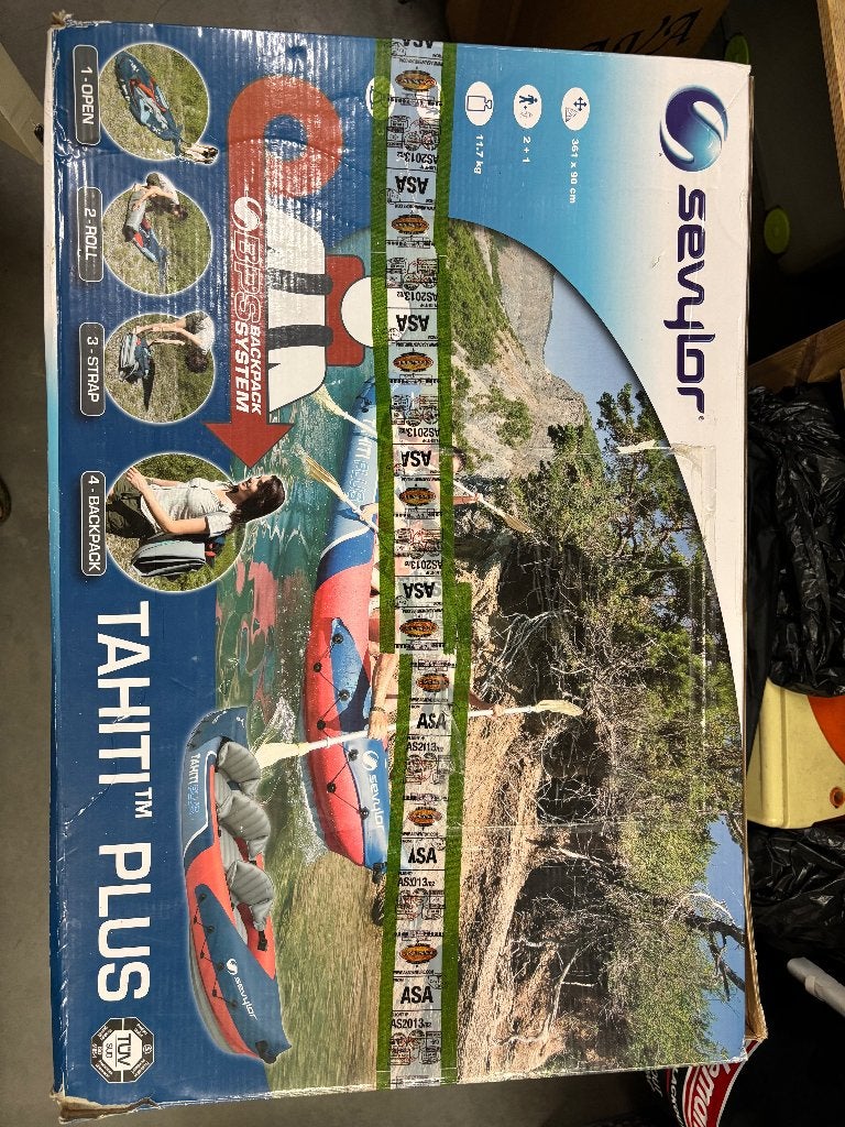 Opblaasbare kajaks Sevylor 2 stuks, Sports nautiques & Bateaux, Enlèvement, Gonflable, Utilisé, 3 personnes ou plus