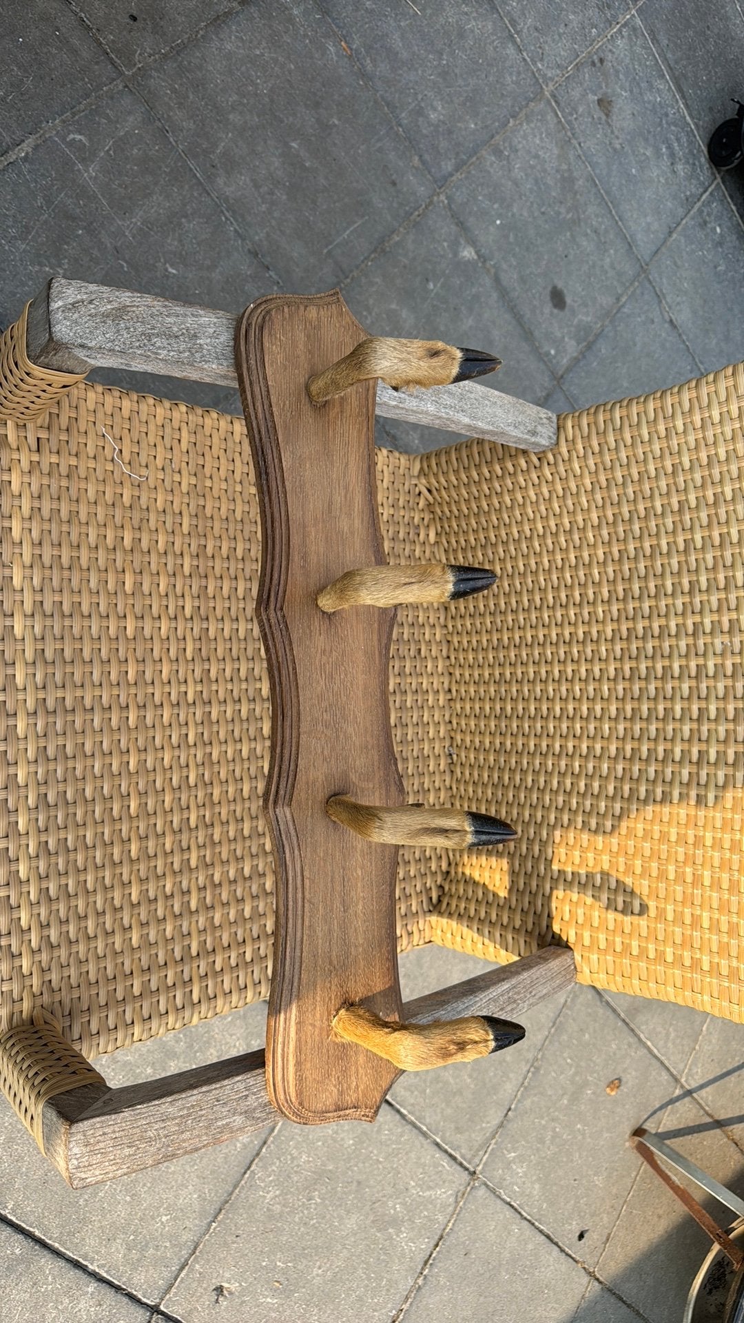 Kapstok reepoten, Ophalen, Gebruikt, Hout, Wandkapstok