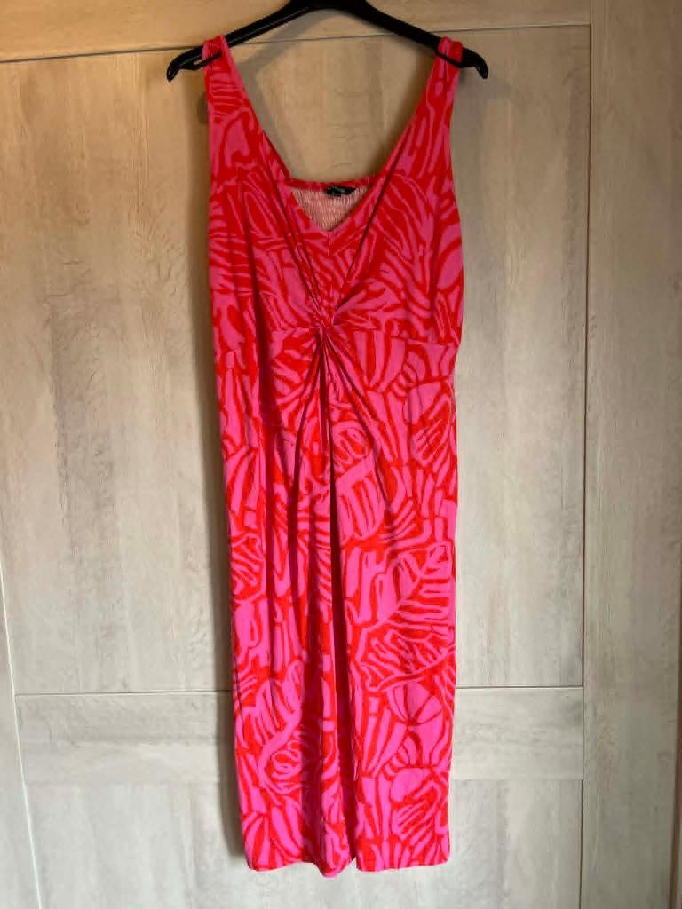 lange jurk stretch ms mode roze xxl 52, Jurk, Ophalen of Verzenden, Zo goed als nieuw, MS Mode