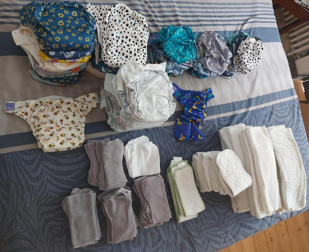 Couches lavables : lot complet, Enfants & Bébés, Enlèvement, Utilisé