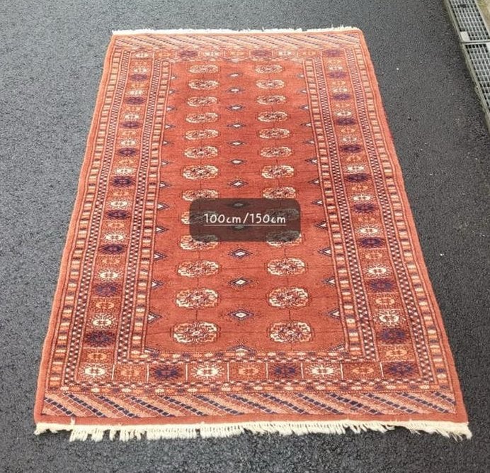 Tapis style oriental 100  150 cm – bon état, Rouge, 100 à 150 cm, Comme neuf, 100 à 150 cm
