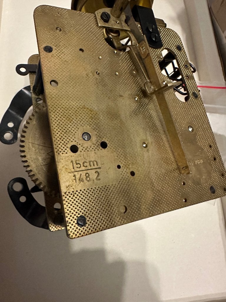 Mechanisch veeruurwerk pendule/regulator, Antiek en Kunst, Ophalen