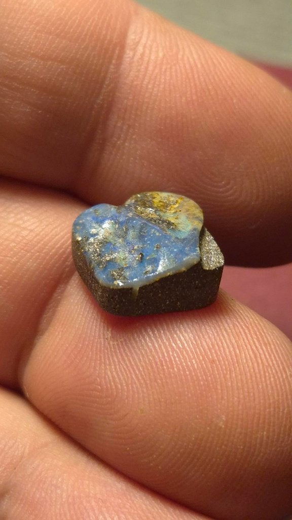 Handgeslepen Australische Boulder Opaal – 14 x 11 mm, Ophalen, Nieuw