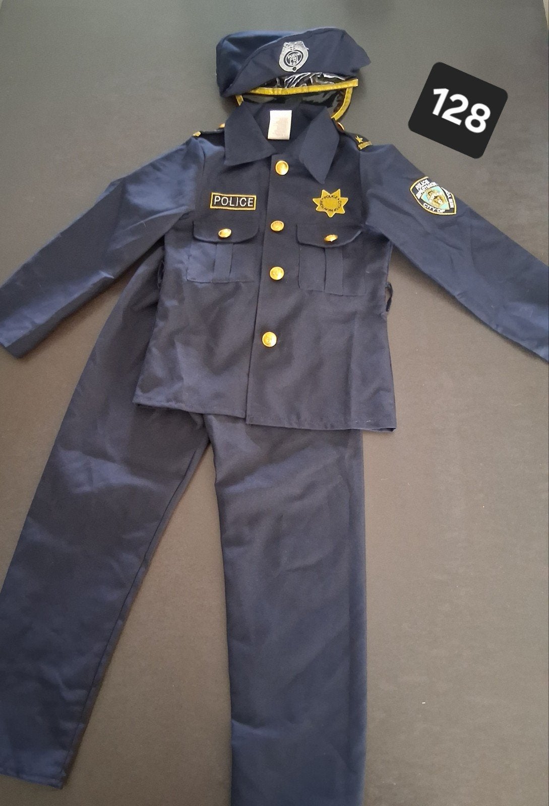 Costume d'officier de police taille 128, Enlèvement ou Envoi