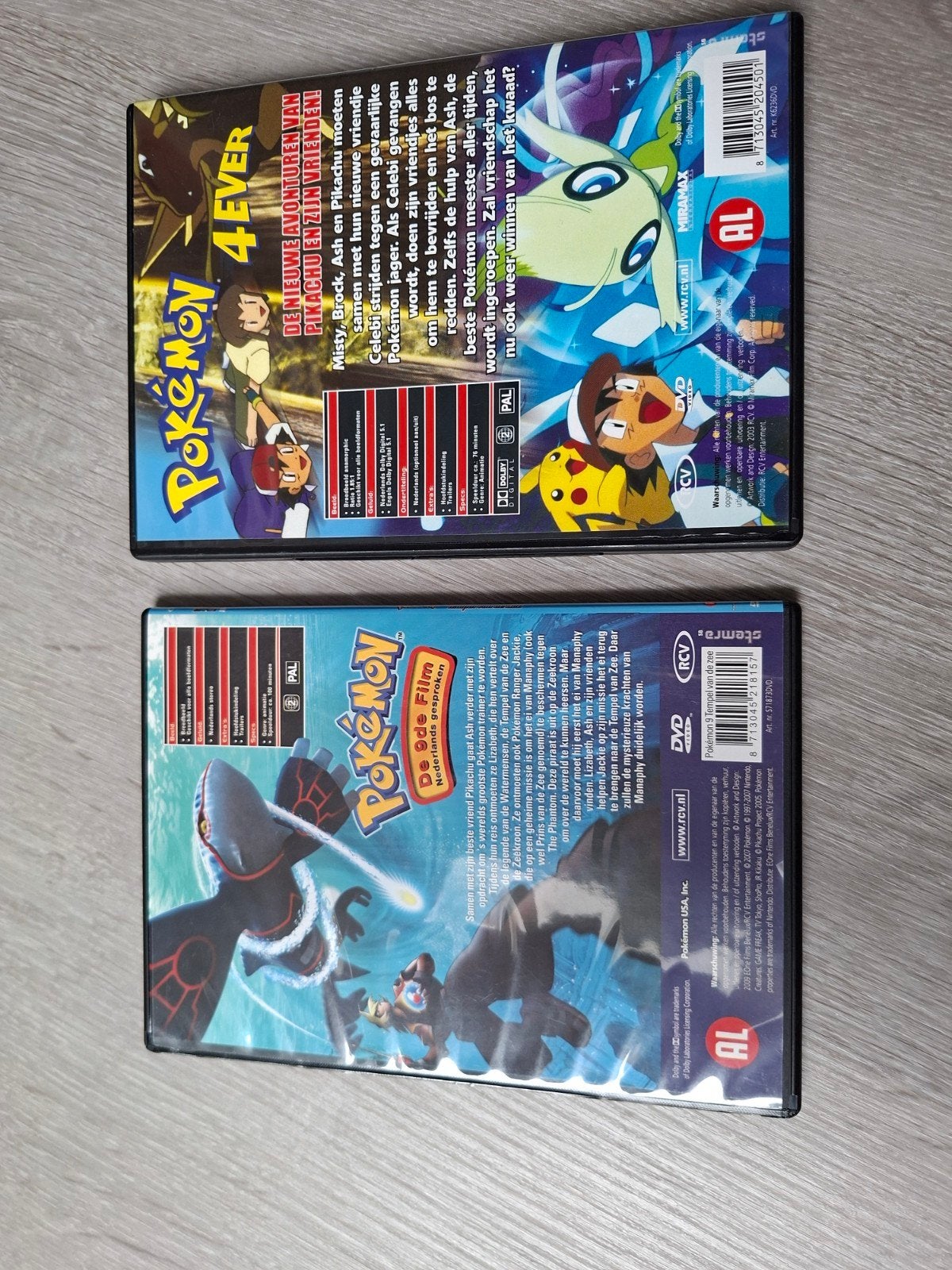 DVD de films Pokemon, Enlèvement ou Envoi