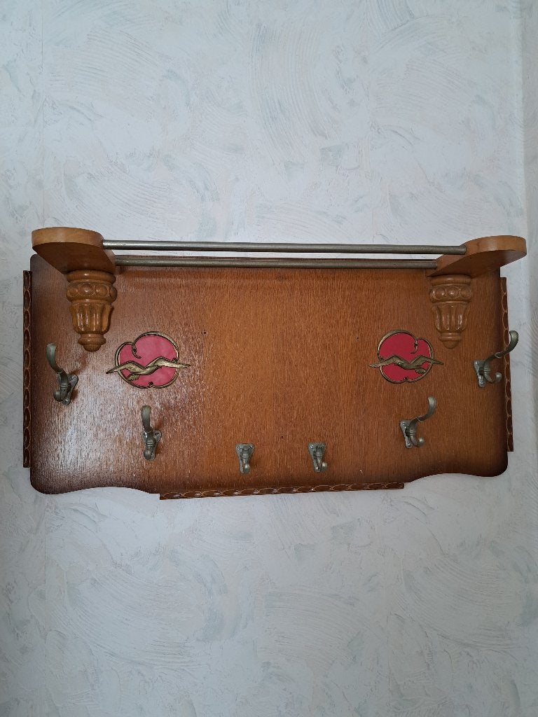 Retro/antieke kapstok, Maison & Meubles, Accessoires pour la Maison | Portemanteaux, Moins de 100 cm, Portemanteau mural, Enlèvement