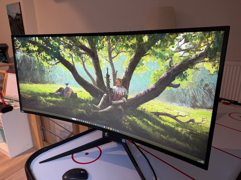 34" Alienware AW3418DW, Gebruikt, Alienware, DisplayPort, Overige resoluties