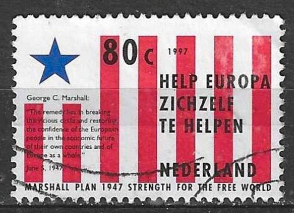 Pays-Bas 1997 - Yvert 1593 - Plan Marshall (ST), Envoi, Affranchi