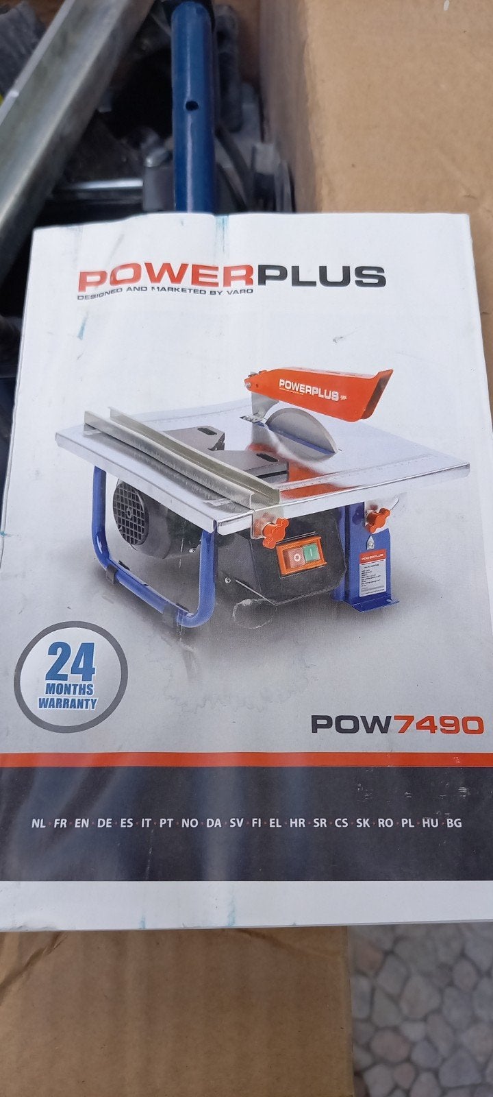 Power Plus tegelsnijder, compleet met weinig gebruikte schij, Doe-het-zelf en Bouw, Ophalen, Gebruikt