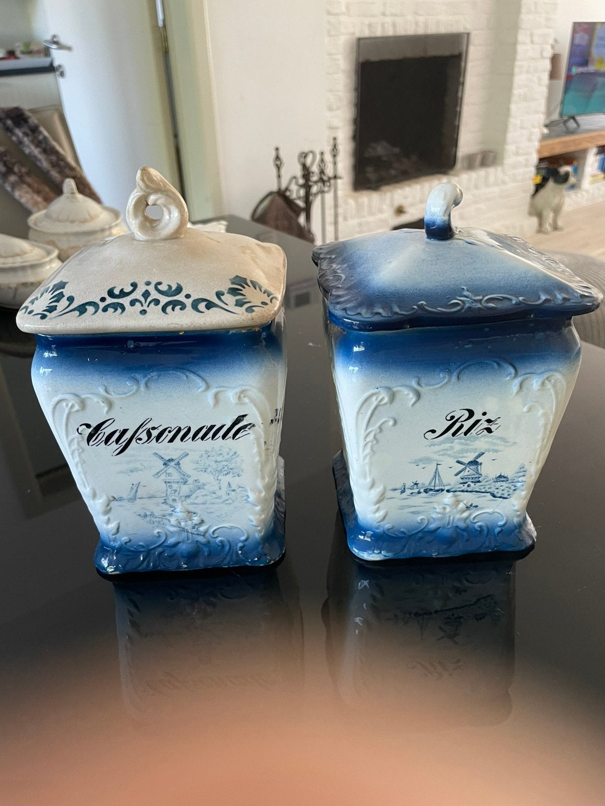 2 bocaux de rangement anciens, Enlèvement ou Envoi