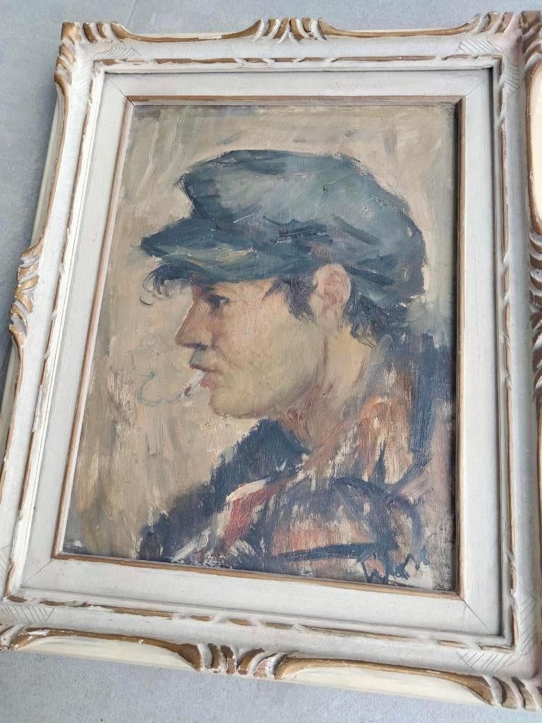 Olieverf schilderij op doek Walter Wohlfeld?, Ophalen of Verzenden