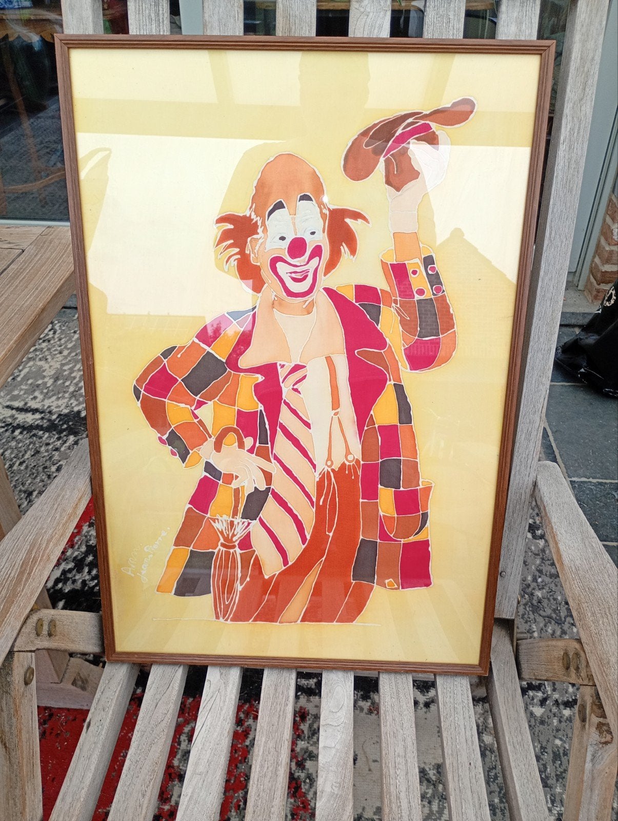 Clown vermoedelijk op zijde, Ophalen