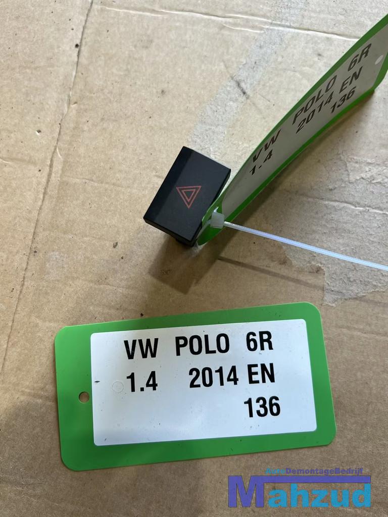 VW POLO 6R alarmlicht schakelaar 2009-2017, Volkswagen, Volkswagen AG, Vw@volkswagen.de, Utilisé