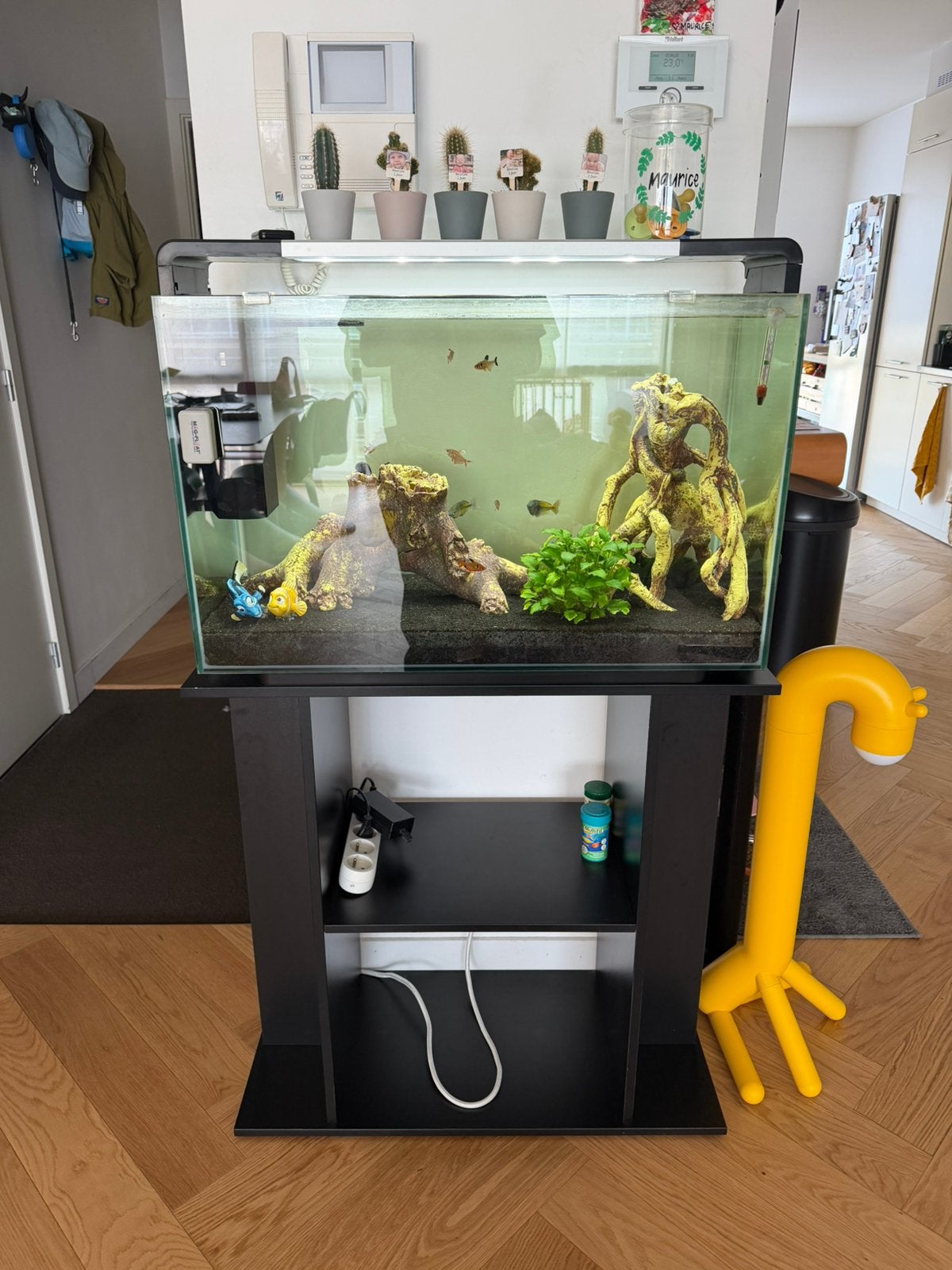 Aquarium 120l met meubel, Enlèvement, Comme neuf, Meuble d'aquarium