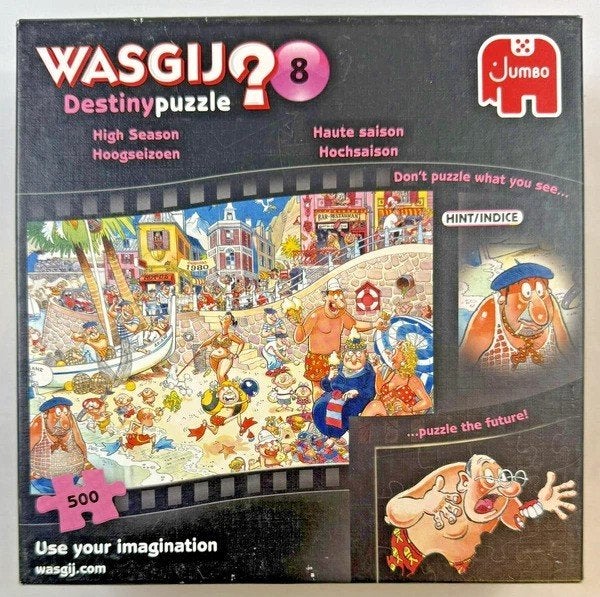 Puzzle 500 pièces Jumbo Wasgij Destiny 8 High Season, Envoi, 500 à 1500 pièces, Comme neuf, Puzzle