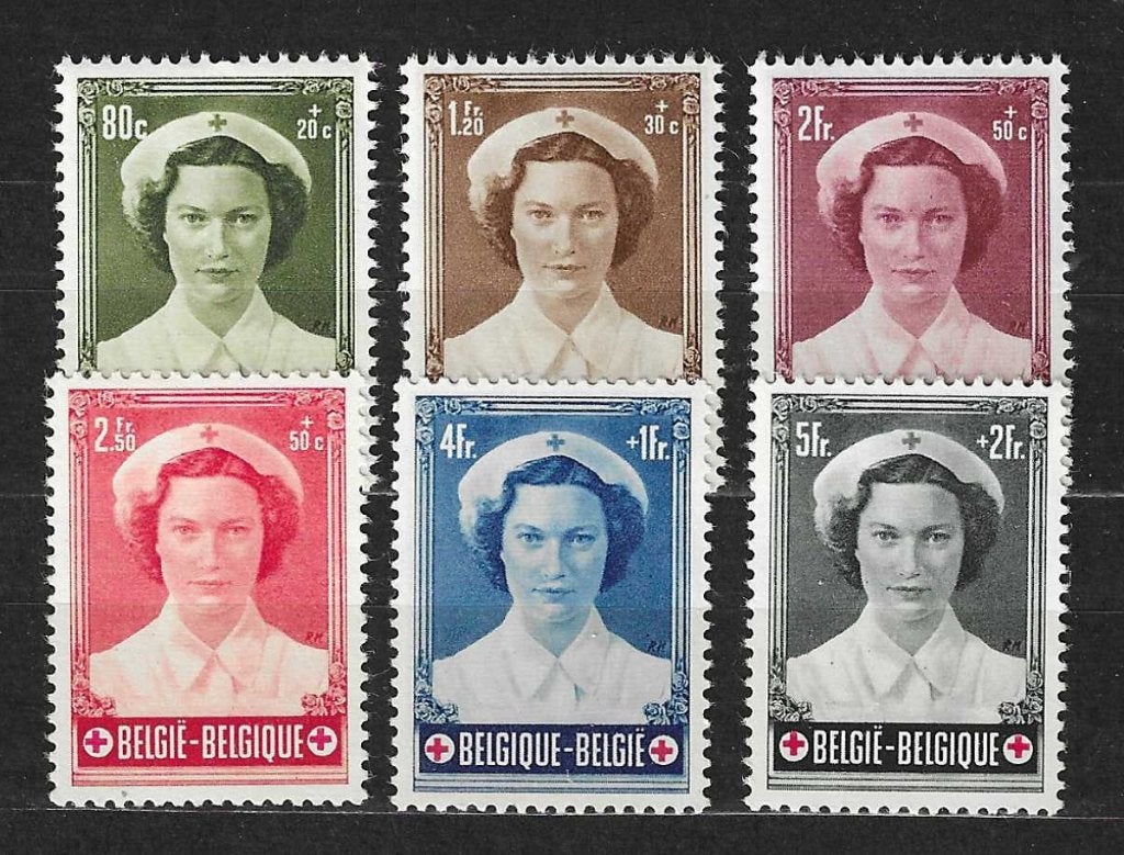 Belgique OPC 912-17 Princesse Joséphine-Charlotte **, Neuf, Enlèvement ou Envoi, Non oblitéré, Croix-Rouge
