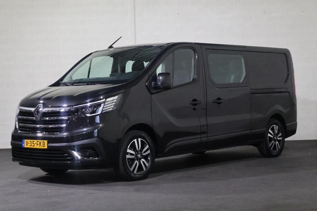 Renault Trafic 2.0 dCi 170pk L2 H1 DC Luxe Automaat, Auto's, Bestelwagens en Lichte vracht, Automaat, Renault, Zwart, 191 g/km