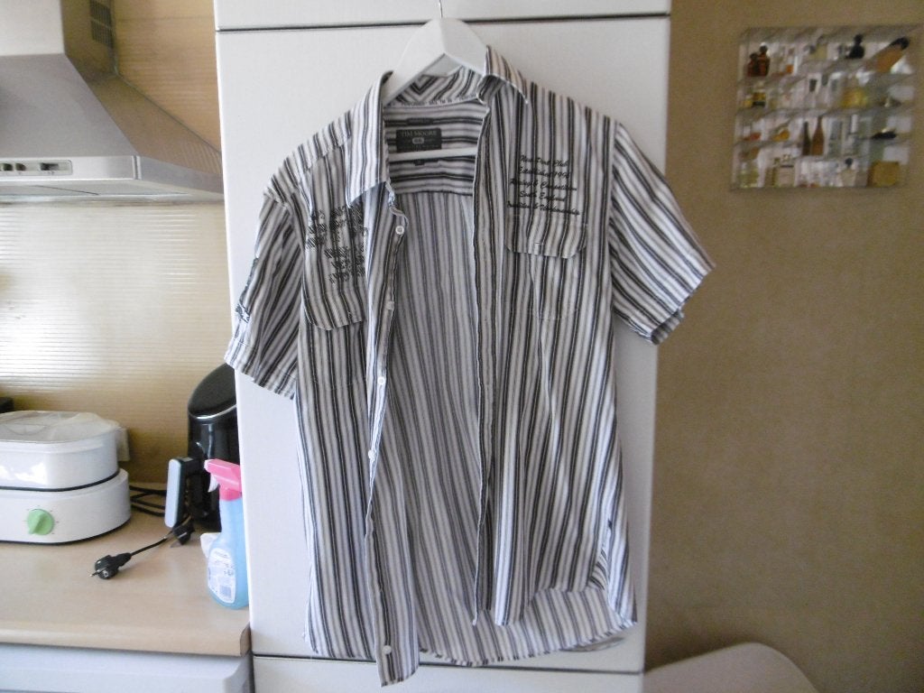 chemise à manches courteshommes « Tim Moore » M marron/blanc, Tour de cou 39/40 (M), Enlèvement ou Envoi, Comme neuf, Brun