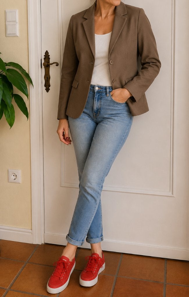 Blazer impérial taille M, Vêtements | Femmes, Vestes & Costumes, Comme neuf, Manteau, Taille 38/40 (M), Brun, Enlèvement ou Envoi