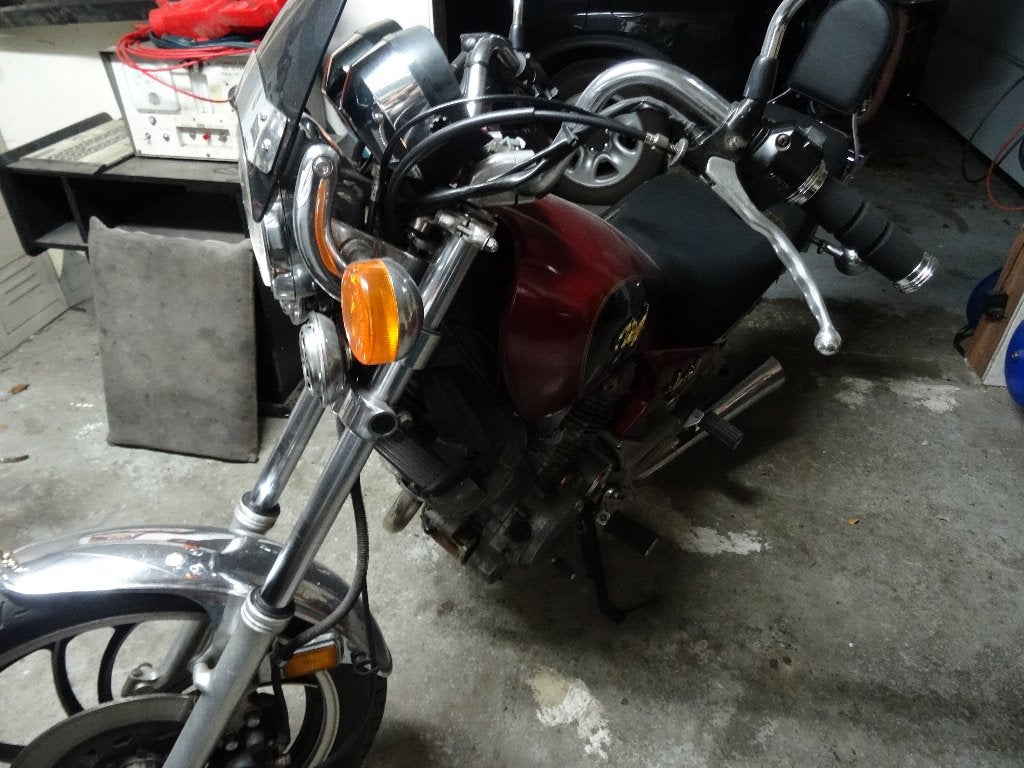 yamaha xv 750, Motoren, 750 cc, 2 cilinders, Chopper, Gebruikt