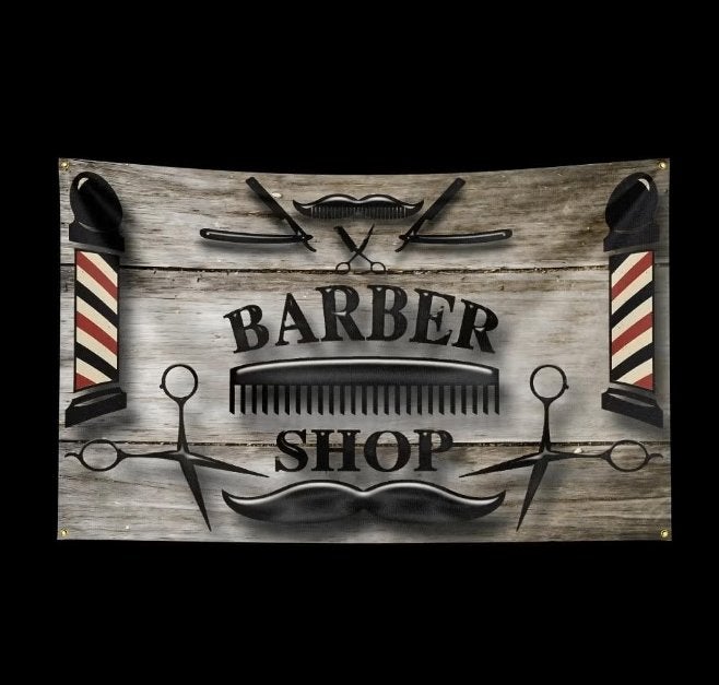 Grote vlaggen Kapper / Barber shop (150x90cm), Enlèvement ou Envoi, Neuf