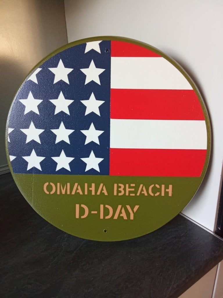 Panneau décoratif US WW2 : OMAHA BEACH, Enlèvement ou Envoi